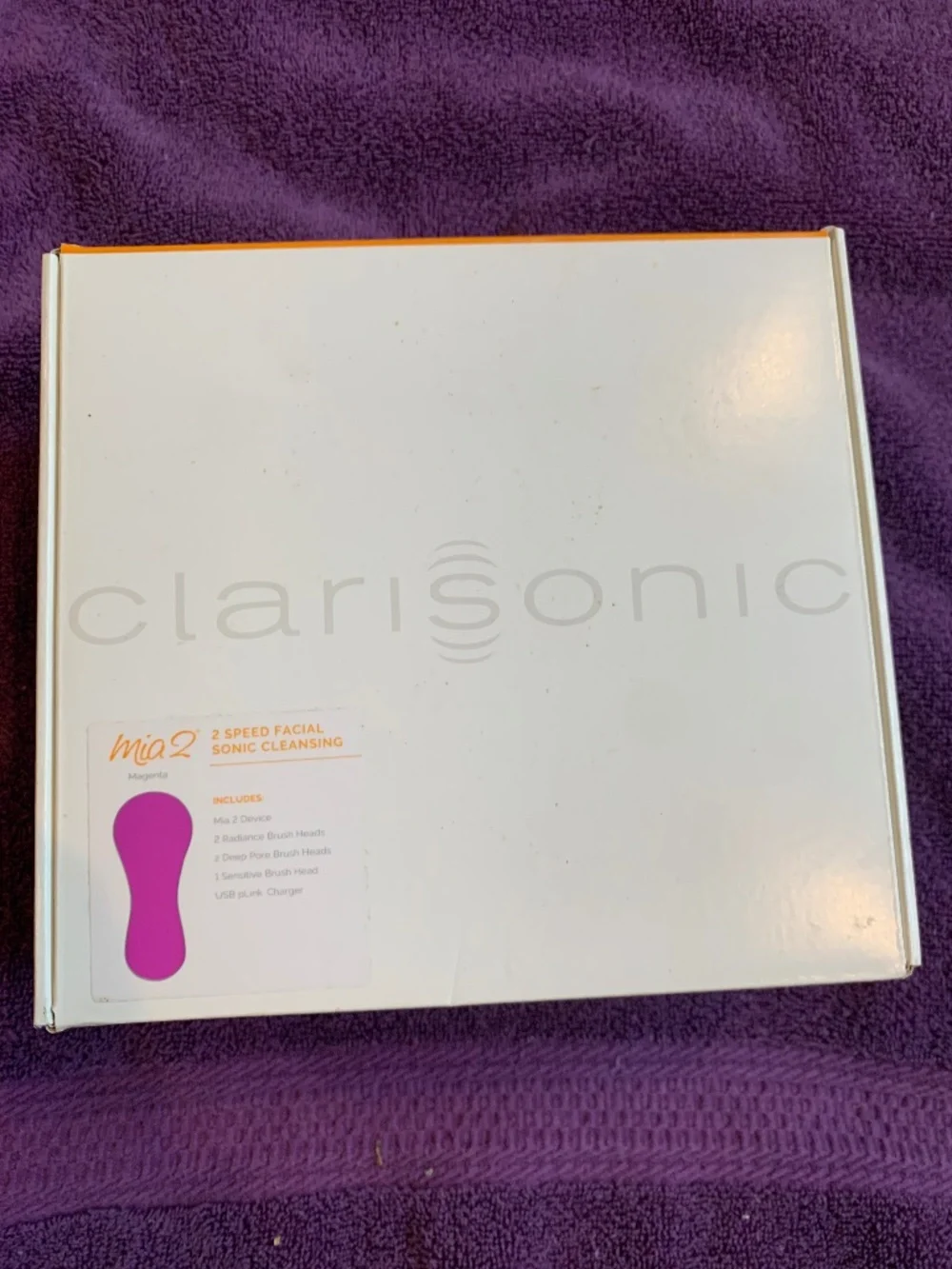 New Clarisonic Mia2  2 Speed Facial Sonic Cleaner
